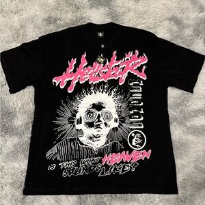 Hellstar Heaven Sounds Black T-Shirt Men’s Size Medium Large or X-Large